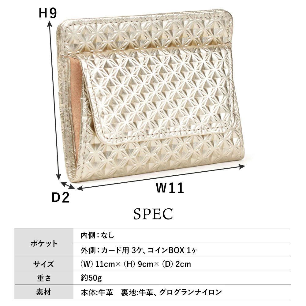 イスキア_薄札入れ_ラバトスパイダー_サイズ