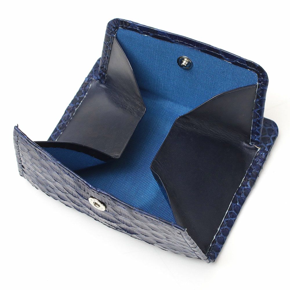 財布_イスキア_薄札入れ_藍_パイソン_内側