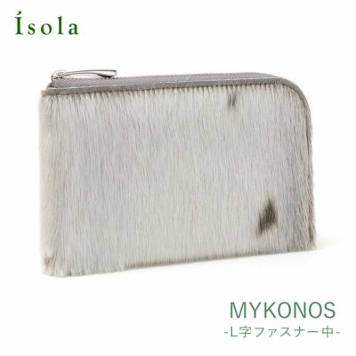 希少 販売終了品 アイソラ財布 isola アザラシ フカフカ L字