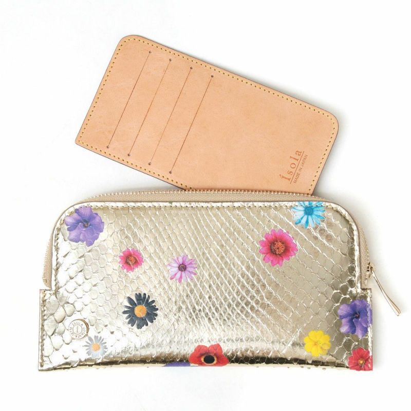 ラミナフィオーレ＿サンタフェ＿パイソン＿蛇革＿薄型長財布＿フラグメント＿カードケースと