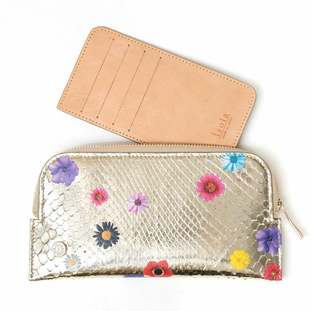 ラミナフィオーレ＿サンタフェ＿パイソン＿蛇革＿薄型長財布＿フラグメント＿カードケースと