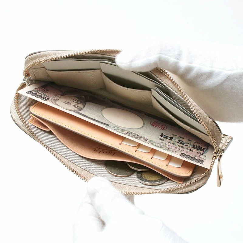 ラミナフィオーレ＿サンタフェ＿パイソン＿蛇革＿薄型長財布＿フラグメント＿内側