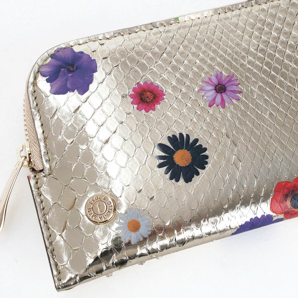 ラミナフィオーレ＿サンタフェ＿パイソン＿蛇革＿薄型長財布＿フラグメント＿革