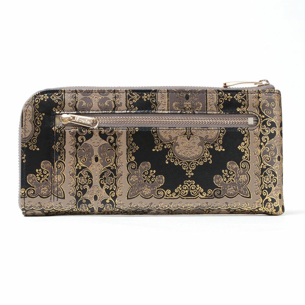 モロッコ＿ブラーノ＿L字ファスナーロング＿薄型長財布＿背面