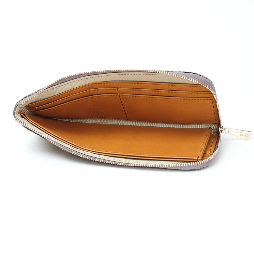 モロッコ＿ブラーノ＿L字ファスナーロング＿薄型長財布＿内側