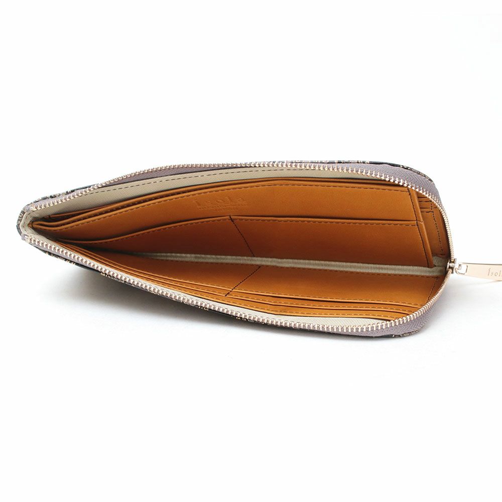 モロッコ＿ブラーノ＿L字ファスナーロング＿薄型長財布＿内側