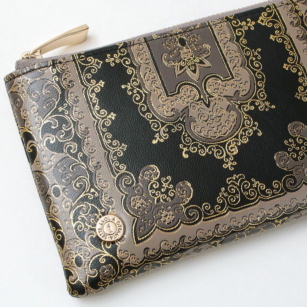 モロッコ＿ブラーノ＿L字ファスナーロング＿薄型長財布＿革