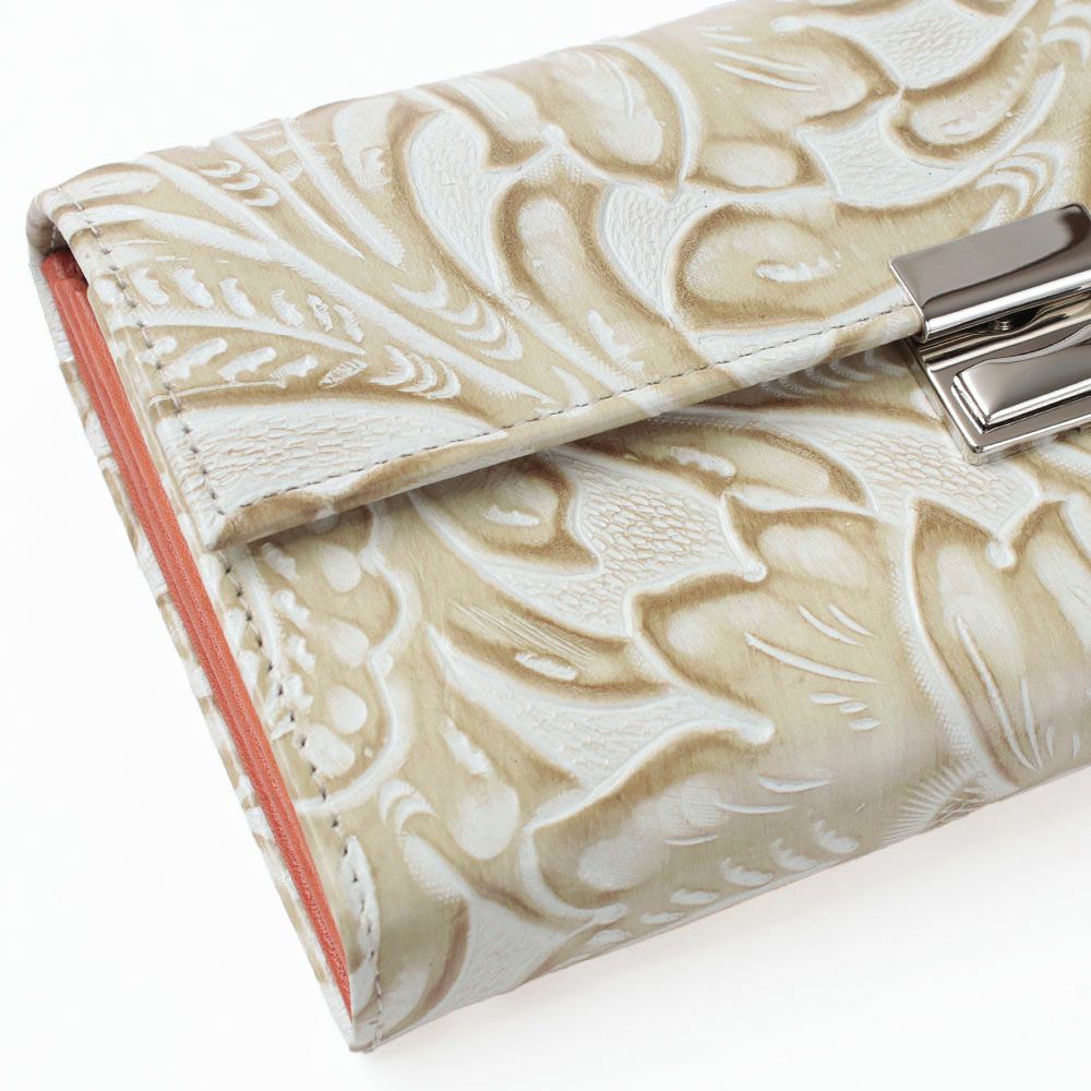 サングリア＿マルタ＿三段錠＿型押し＿革