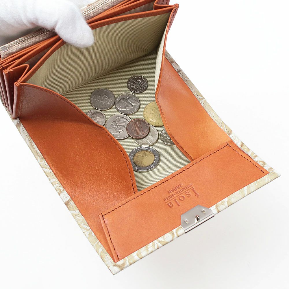 サングリア＿コルシカ＿三段錠小＿型押し＿コインケース