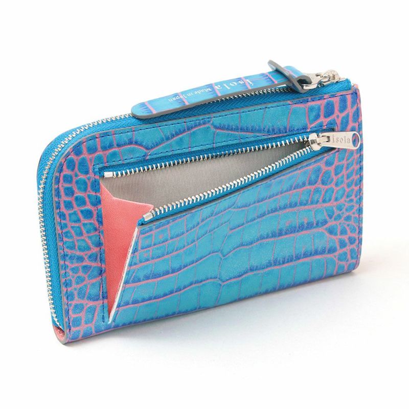 カーリ2＿マチ付きL字ファスナー中＿コンパクト財布＿ミニ財布＿クレタ＿背面ファスナー