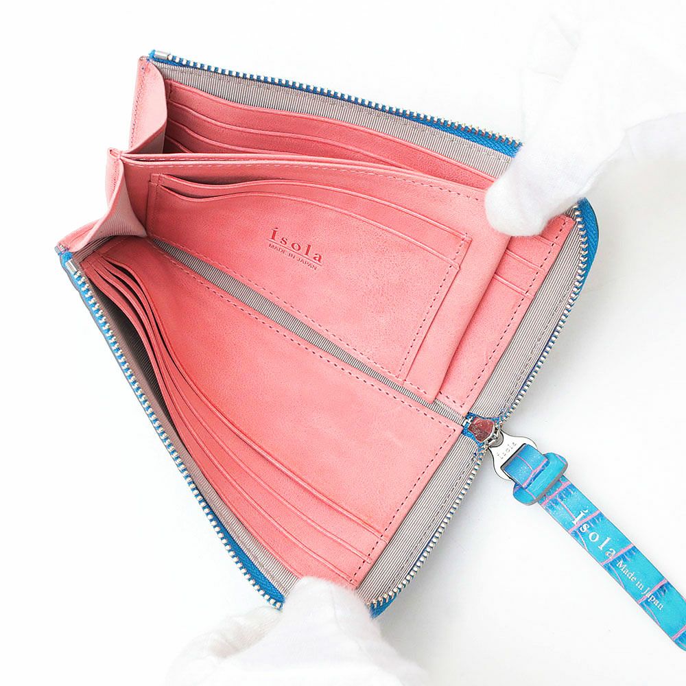 カーリ2＿マチ付きL字ファスナー中＿コンパクト財布＿ミニ財布＿クレタ＿中身