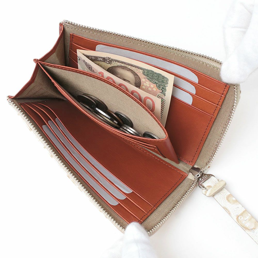 サングリア＿L字ファスナー中＿クレタ＿コンパクト財布＿中身