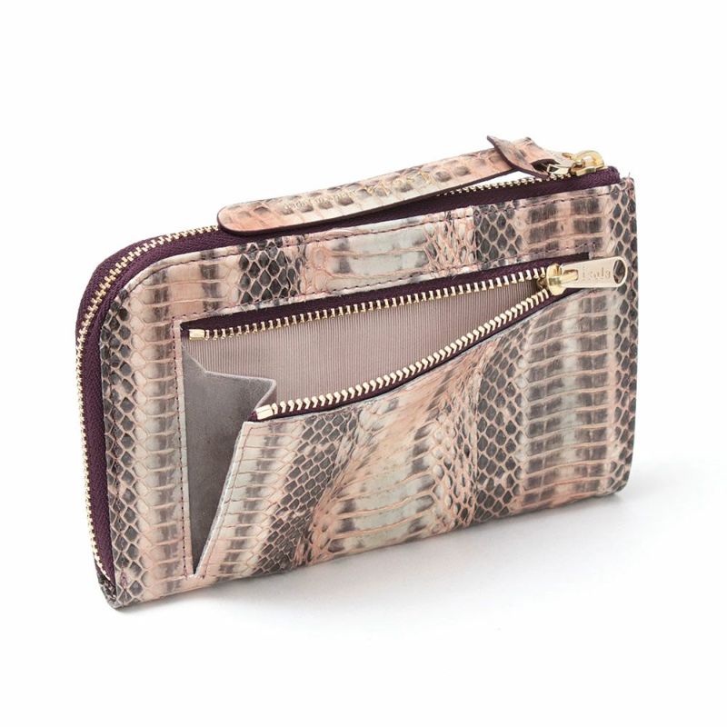 ラディアータ＿マチ付きL字ファスナー中＿コンパクト財布＿クレタ＿背面ファスナー