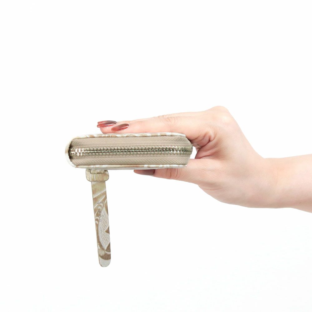 サングリア＿ラウンドファスナー＿サリーナ＿長財布＿スリム長財布＿サイド