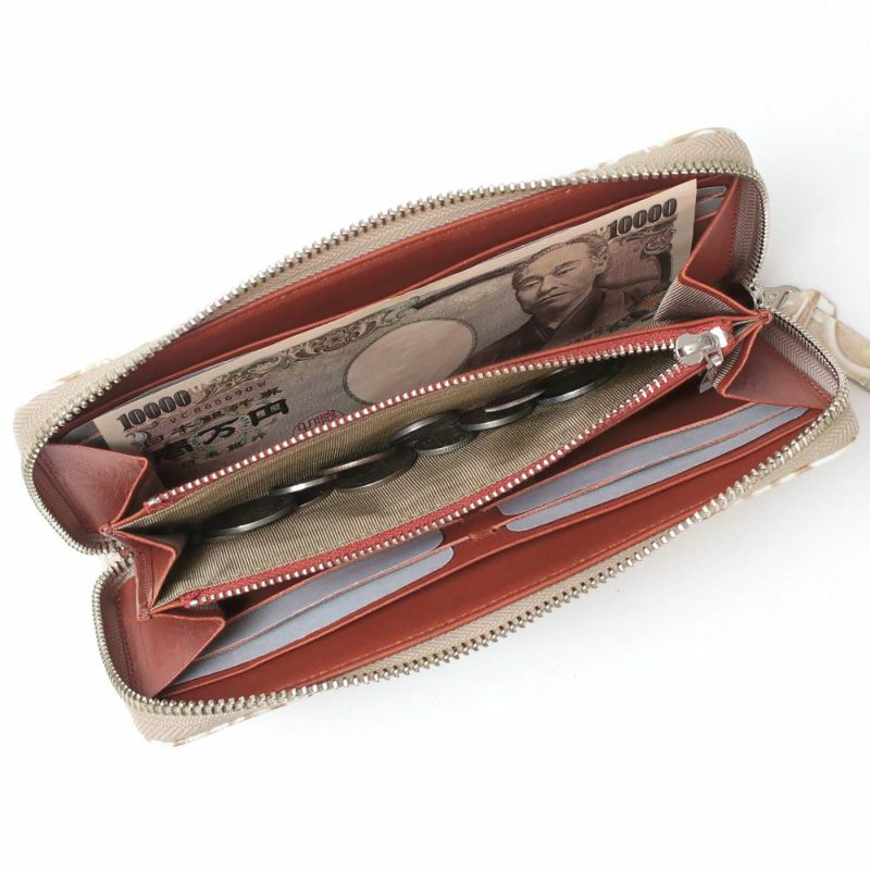 サングリア＿ラウンドファスナー＿サリーナ＿長財布＿スリム長財布＿中身