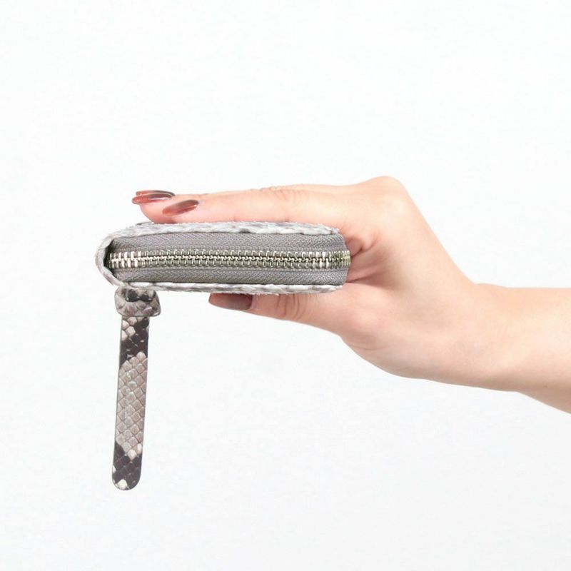 マットパイソン＿スリムラウンドファスナー＿薄型長財布＿サリーナ＿サイド