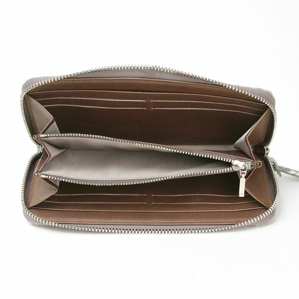 マットパイソン＿スリムラウンドファスナー＿薄型長財布＿サリーナ＿中身