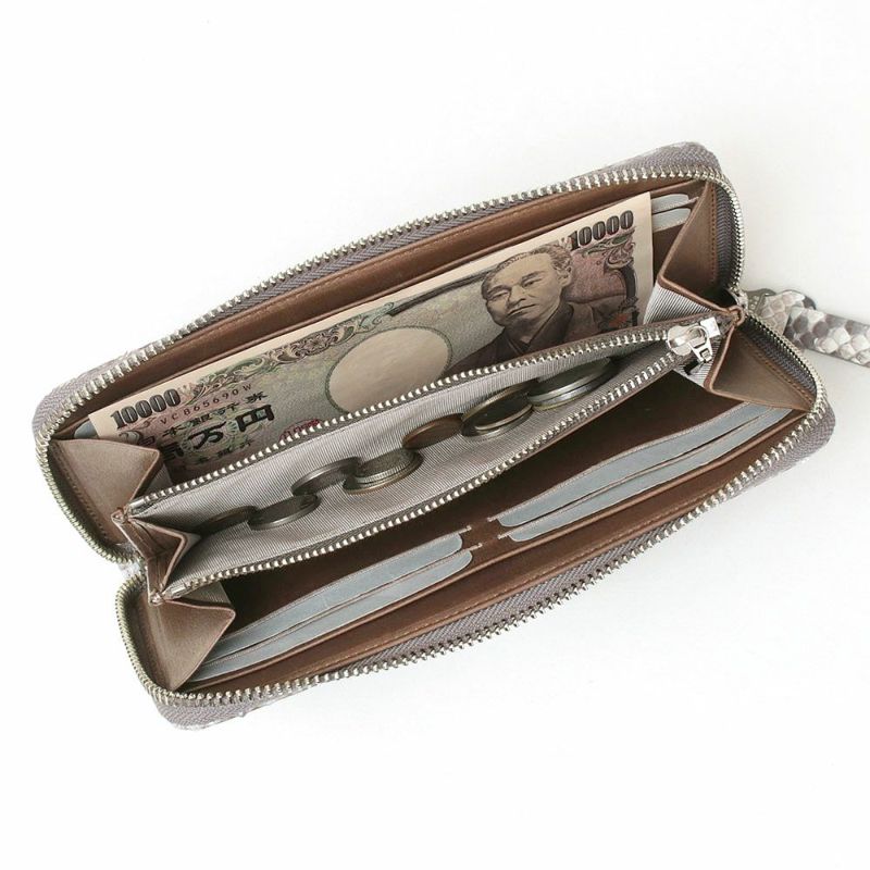 マットパイソン＿スリムラウンドファスナー＿薄型長財布＿サリーナ＿内側