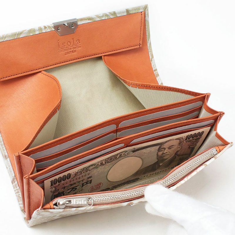 サングリア＿サントリーニ＿束入れ三段錠＿型押し＿中身