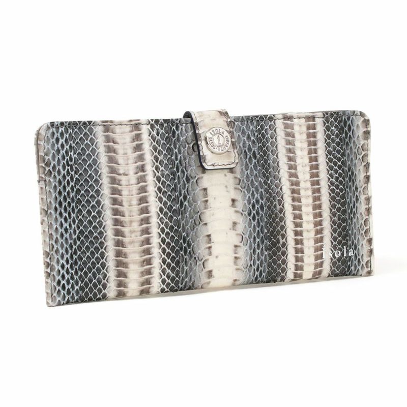 ラディアータ＿スリムウォレット＿スマートウォレット＿薄型長財布＿コンパクト長財布＿蛇革＿メノルカ＿正面