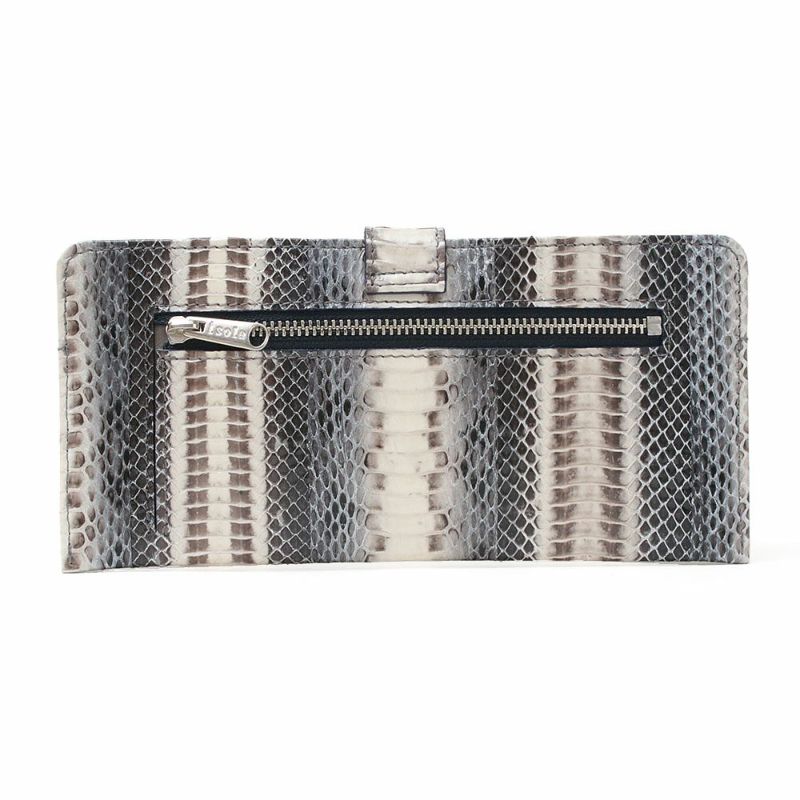 ラディアータ＿スリムウォレット＿スマートウォレット＿薄型長財布＿コンパクト長財布＿蛇革＿メノルカ＿背面