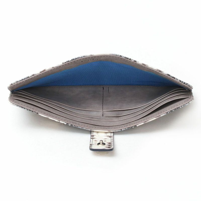 ラディアータ＿スリムウォレット＿スマートウォレット＿薄型長財布＿コンパクト長財布＿蛇革＿メノルカ＿中身