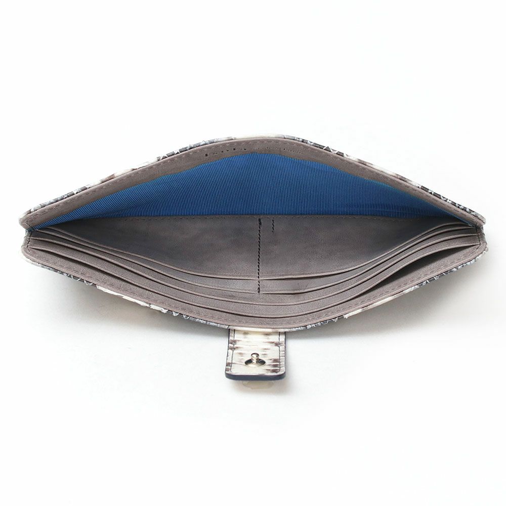 ラディアータ＿スリムウォレット＿スマートウォレット＿薄型長財布＿コンパクト長財布＿蛇革＿メノルカ＿中身