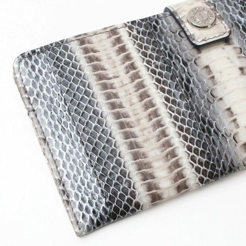 ラディアータ＿スリムウォレット＿スマートウォレット＿薄型長財布＿コンパクト長財布＿蛇革＿メノルカ＿革