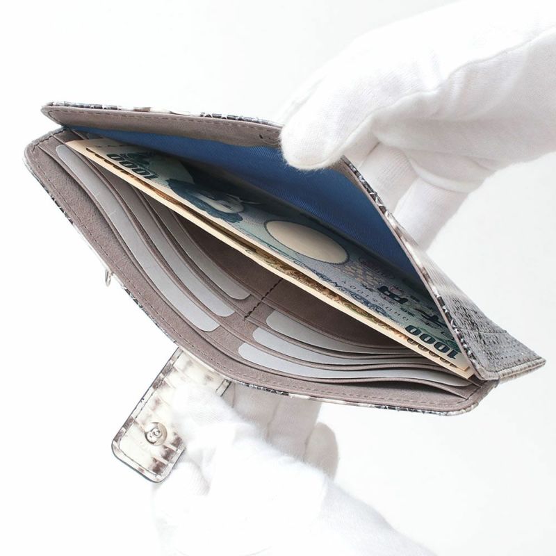 ラディアータ＿スリムウォレット＿スマートウォレット＿薄型長財布＿コンパクト長財布＿蛇革＿メノルカ＿内側