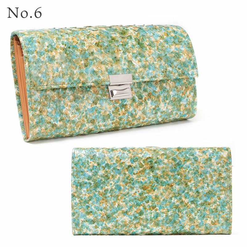 単品＿マルタ＿三段錠＿ギャルソン＿パイソンレザー＿NO.6