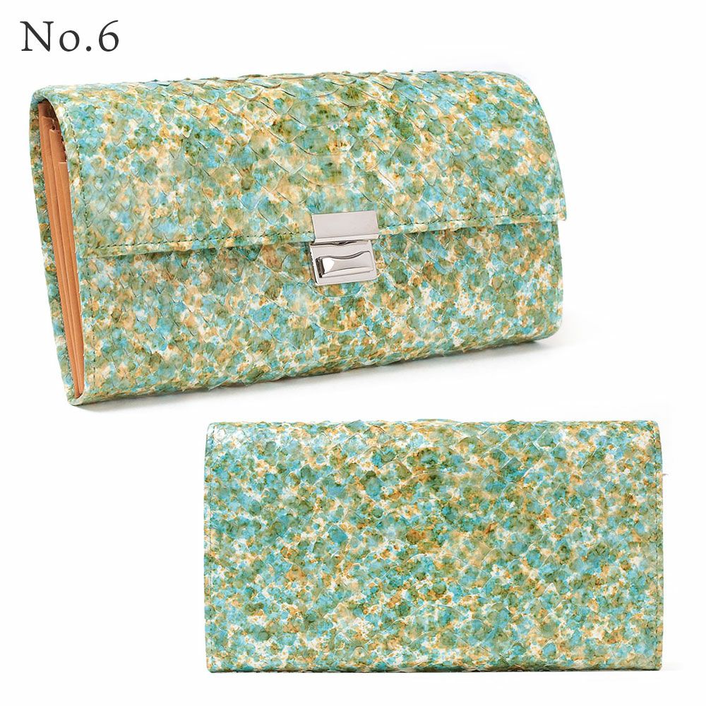 単品＿マルタ＿三段錠＿ギャルソン＿パイソンレザー＿NO.6