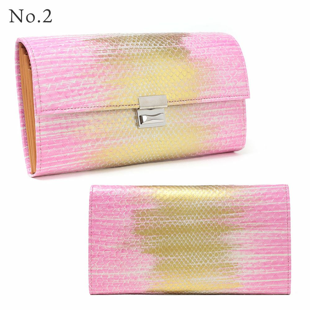 単品＿マルタ＿三段錠＿ギャルソン＿パイソンレザー＿NO.2