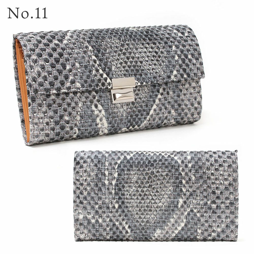 単品＿マルタ＿三段錠＿ギャルソン＿パイソンレザー＿NO.11