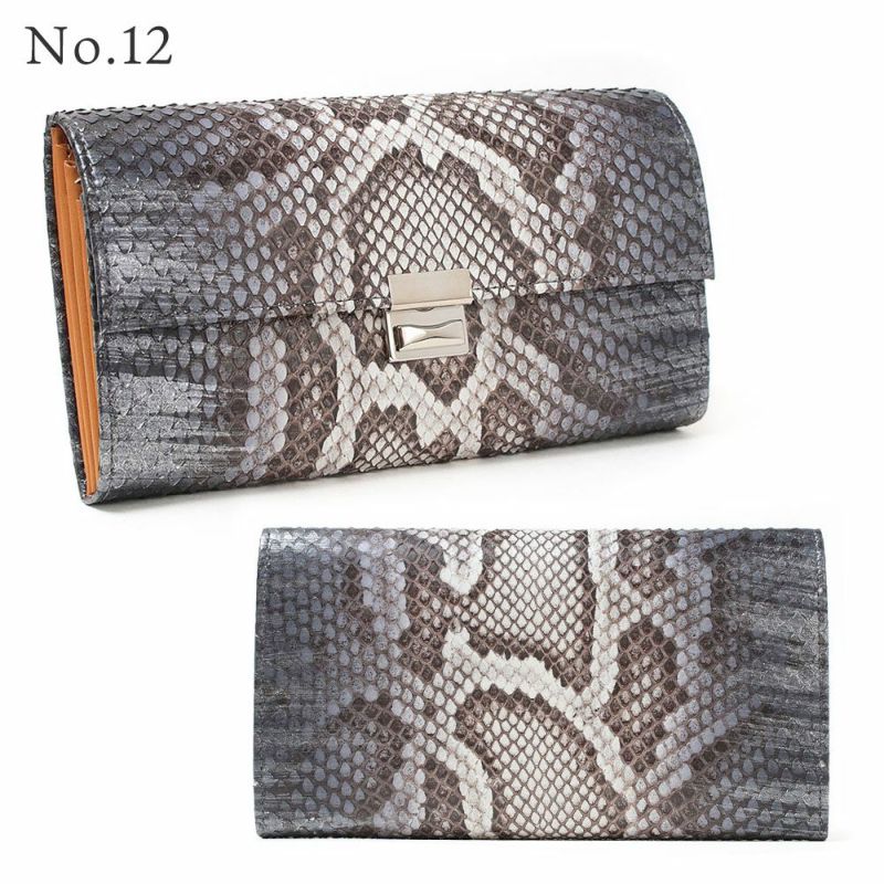 単品＿マルタ＿三段錠＿ギャルソン＿パイソンレザー＿NO.12