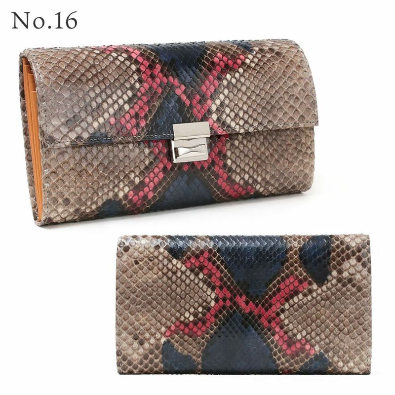 単品＿マルタ＿三段錠＿ギャルソン＿パイソンレザー＿NO.16