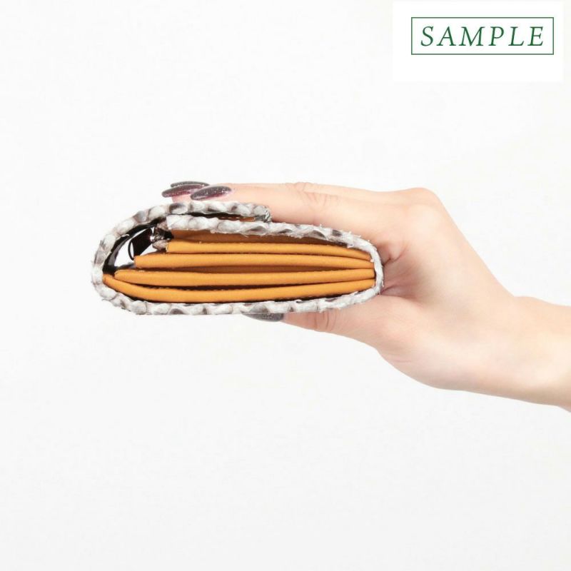 単品＿マルタ＿三段錠＿ギャルソン＿パイソンレザー＿サイド