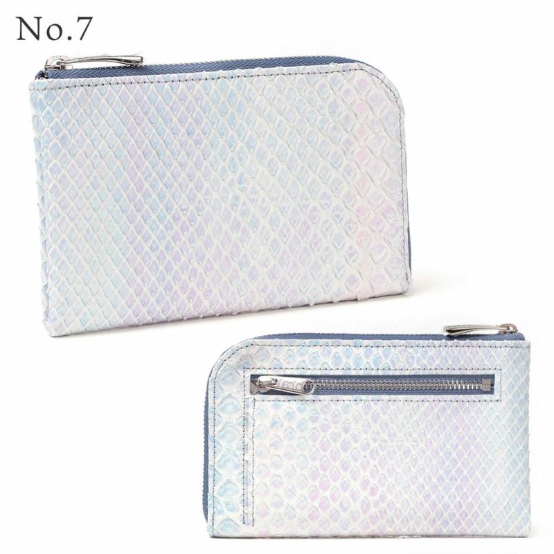 単品＿ミコノス＿L字ファスナー中＿コンパクト財布＿パイソン＿蛇＿バリエーション