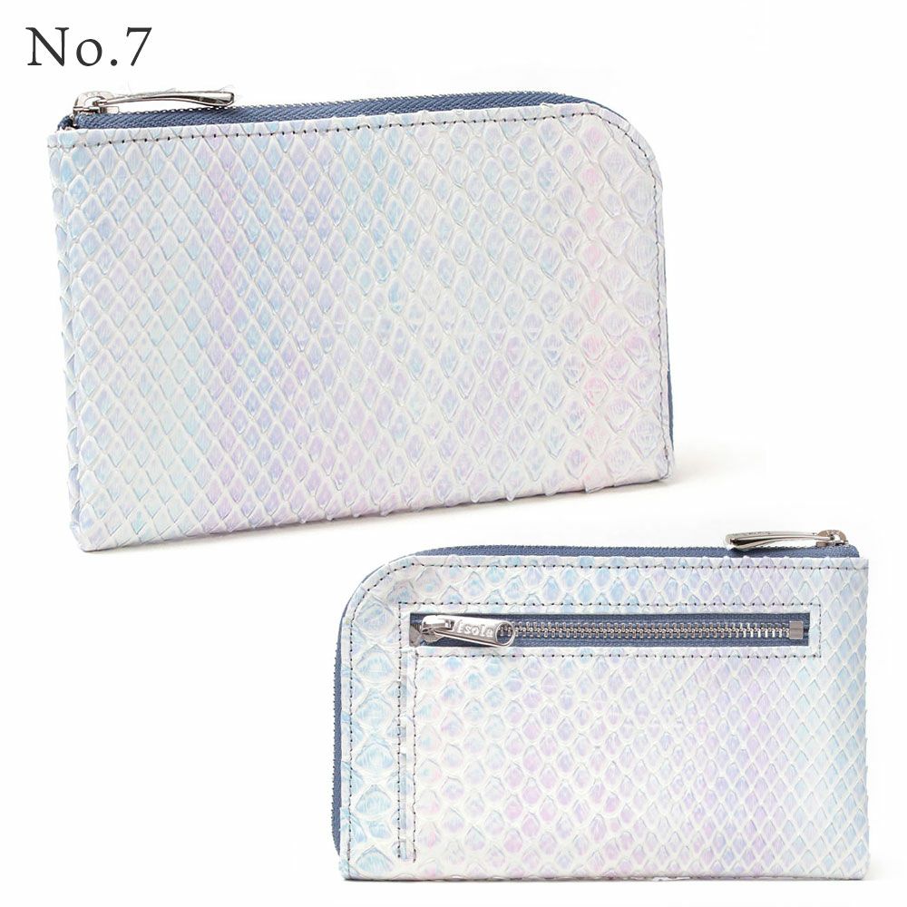 単品＿ミコノス＿L字ファスナー中＿コンパクト財布＿パイソン＿蛇＿バリエーション