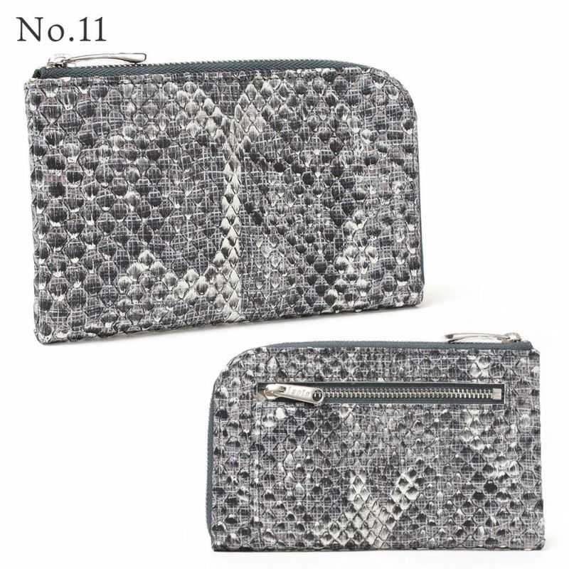 単品＿ミコノス＿L字ファスナー中＿コンパクト財布＿パイソン＿蛇＿バリエーション