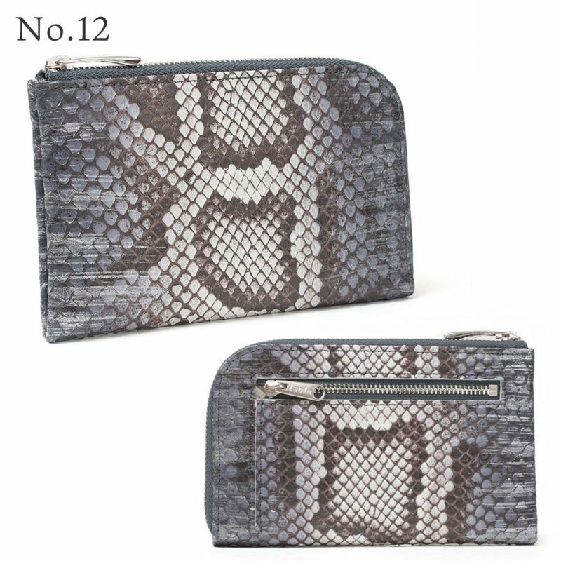 単品＿ミコノス＿L字ファスナー中＿コンパクト財布＿パイソン＿蛇＿バリエーション