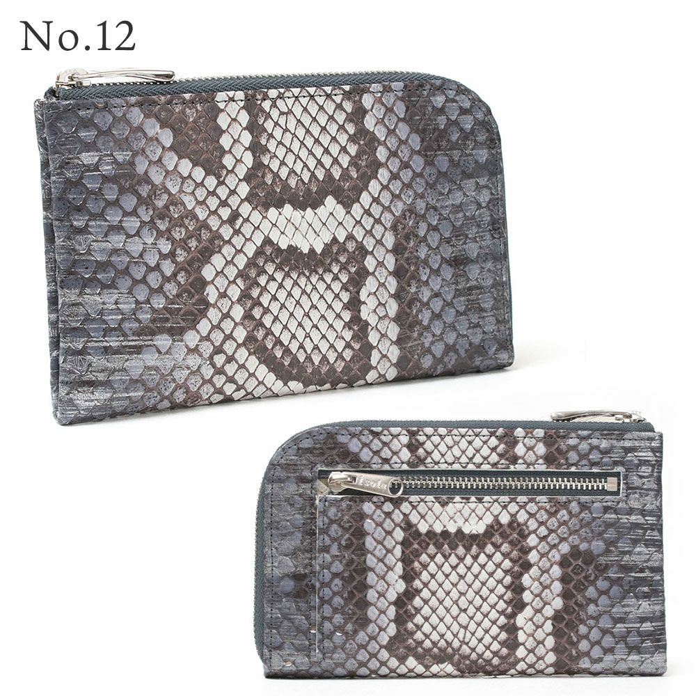 単品＿ミコノス＿L字ファスナー中＿コンパクト財布＿パイソン＿蛇＿バリエーション