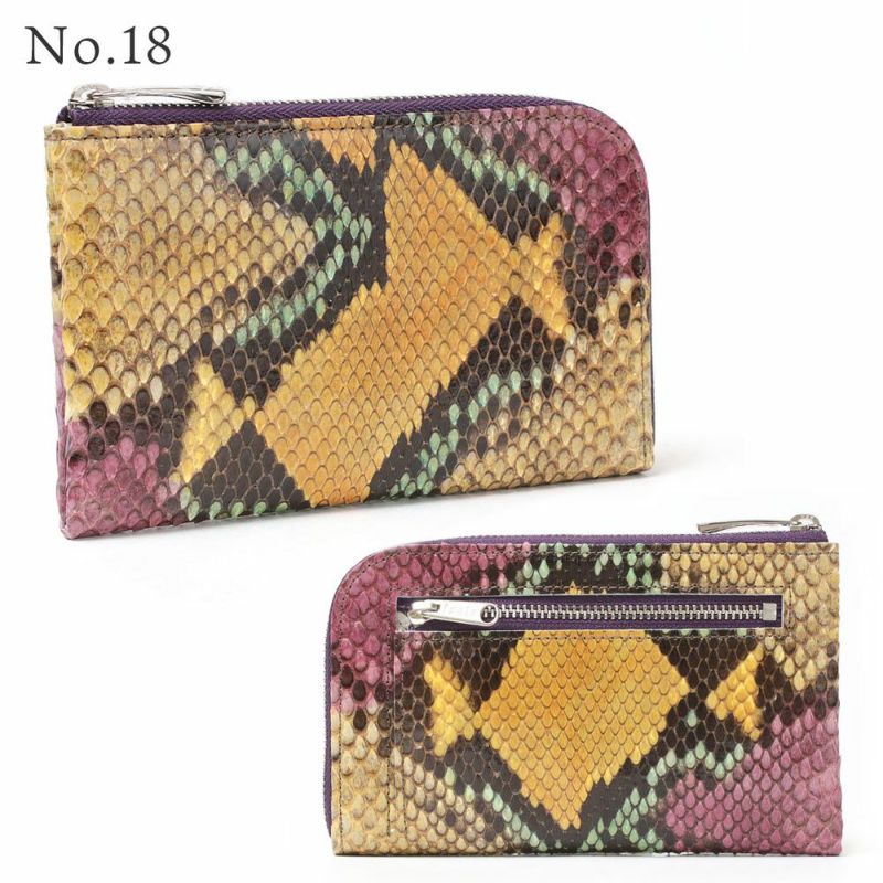 単品＿限定＿ミコノス＿L字ファスナー中＿コンパクト財布＿パイソン＿蛇＿バリエーション