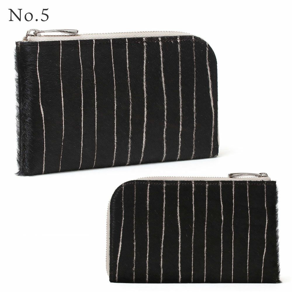 限定＿ミコノス＿L字ファスナー中＿コンパクト財布＿ヘアカーフ＿ハラコ＿バリエーション